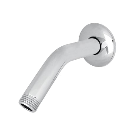 Showerscape K155K1 6-Inch Shower Arm with Flange, Polished Chrome K155K1